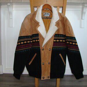 Men's Leather Suede Jacket Tuskany